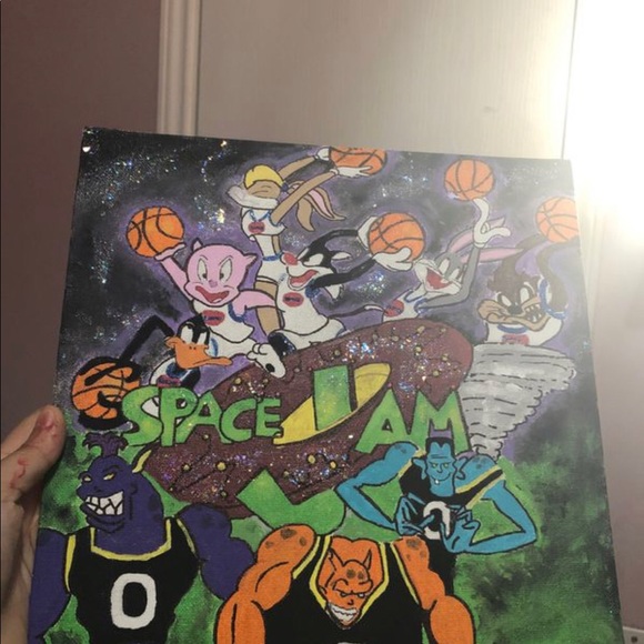 Space jam custom canvas! - Picture 4 of 5